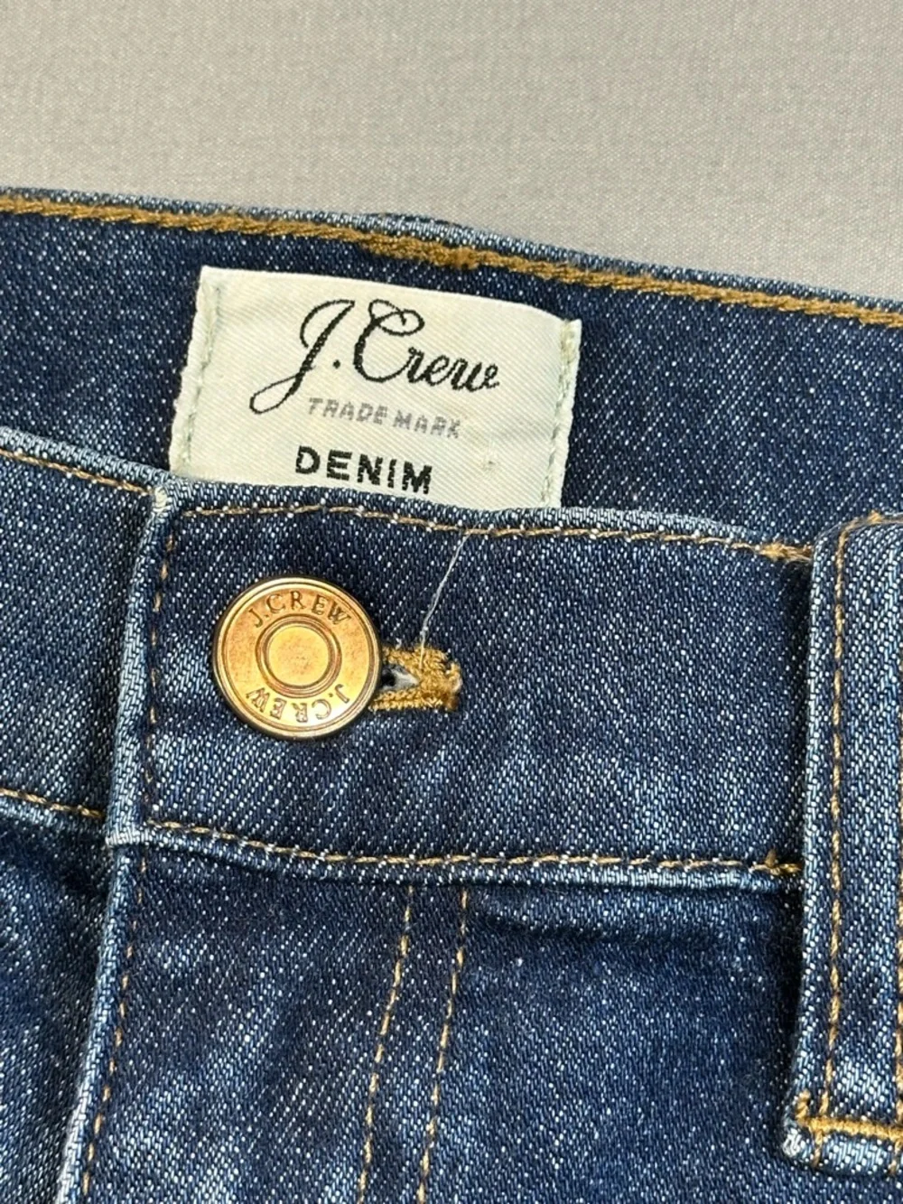 J. Crew Denim Skirt with Raw Hem, Mini Jean Skirt, Frayed Hem - Womens 29